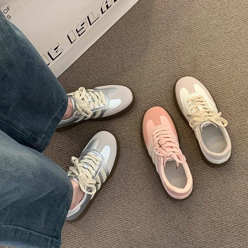 Forrest Gump Shoes German Training Little White Shoes Women'S Flat-Soled Student Single Shoes Spring Autumn Niche Retro Versatile Casual Board Shoes
