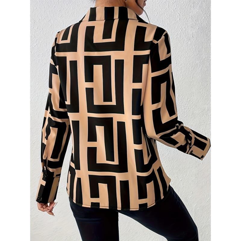 Ladies Autumn Long Sleeve Casual Loose Shirt Top