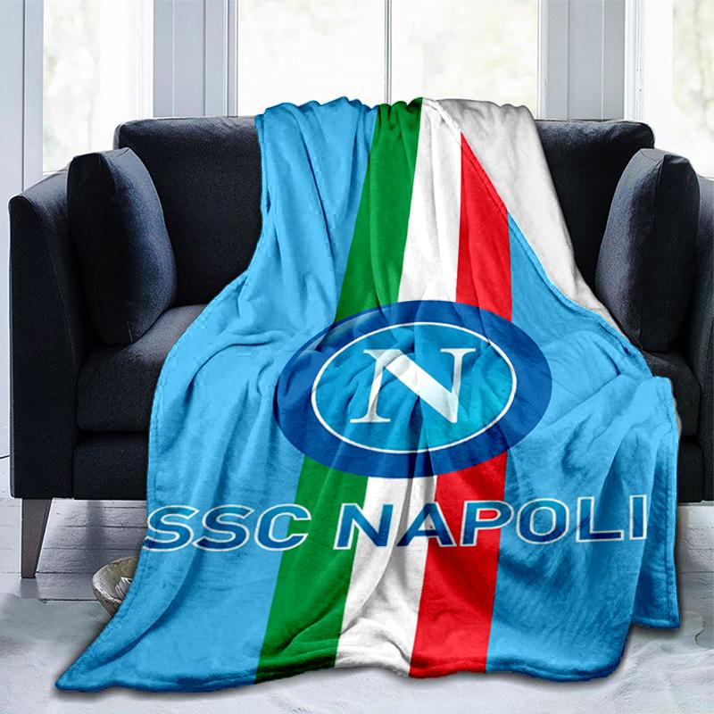 Napoli Blue Energy Symbol Blanket Suitable for Sofas, Beds, Offices, And Camping - Perfect Gift for Halloween Christmas