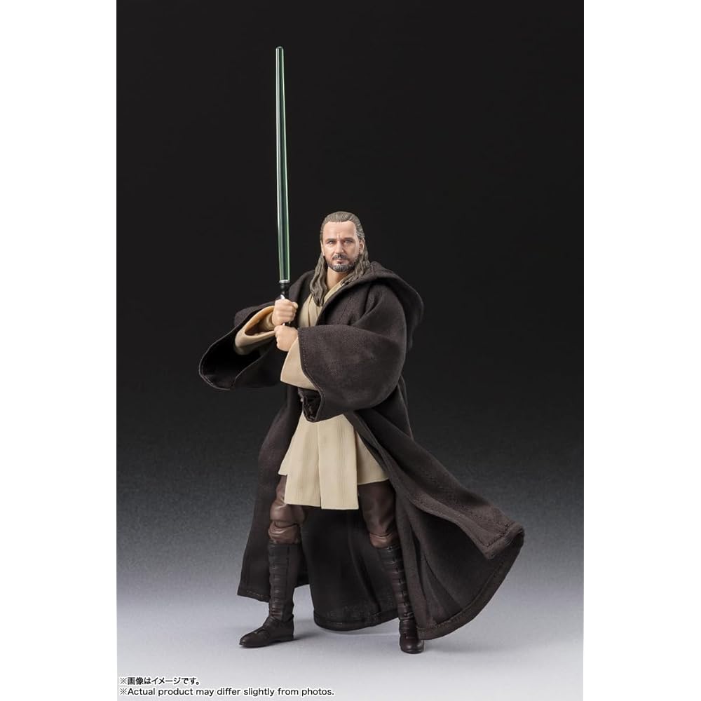 TAMASHII NATIONS S.H. Figuarts Qui-Gon Jinn Star Wars The Phantom Menace 150mm PVC ABS Fabric Action Figure