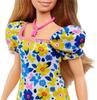Mattel Barbie Fashionista Doll with Down Floral Made In Partnership with the National Down Syndrome Association Syndrome, Dress, [Product]