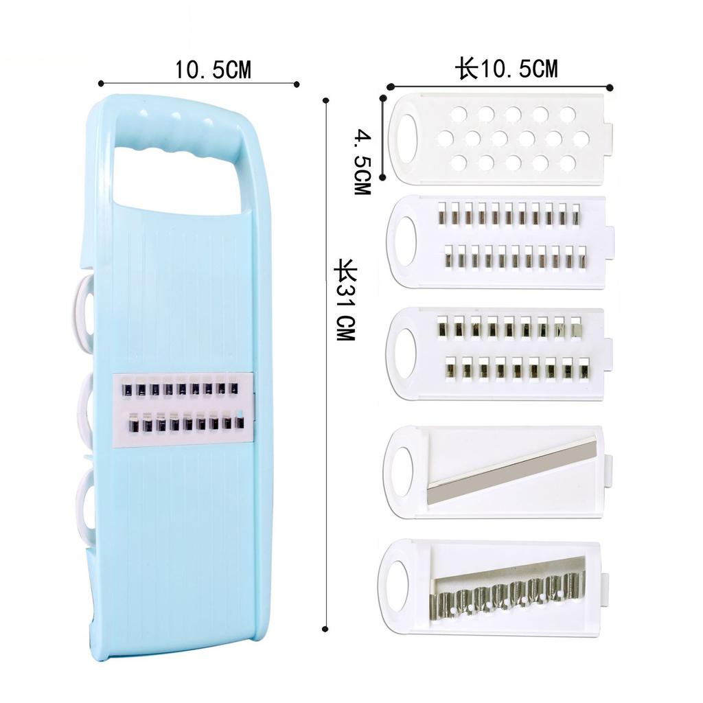 5 vienā daudzfunkcionāls dārzeņu un augļu griezējs, kartupeļu mājsaimniecības pārtikas smalcinātājs, virtuves mandolīna griezējs, dārzeņu griezējs, griezējinstrumenti