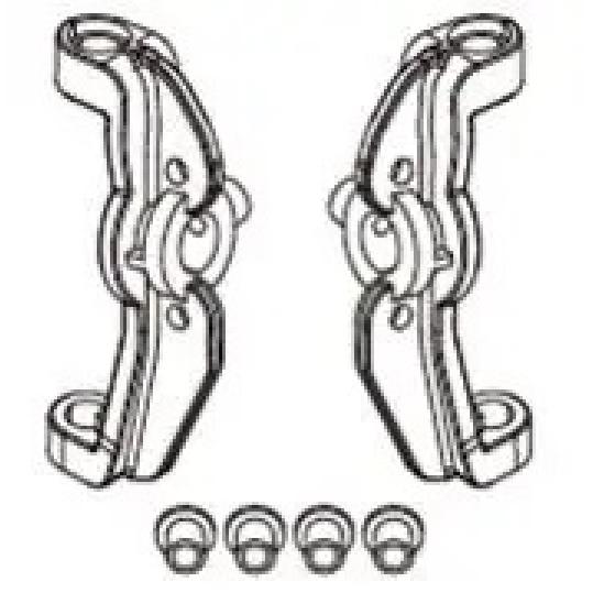 Mjx H12y1/12 Climbing Front And Rear Door Bridge Components Original Shock Absorber Rod Tires Complete Set Of Servo Accessories