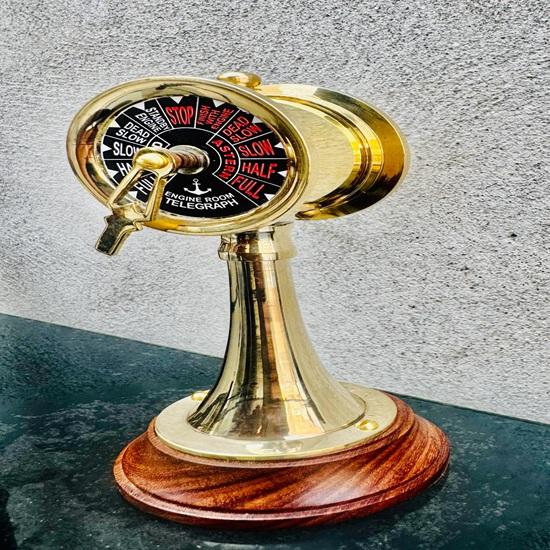 Brass Ship Telegraph Nautical Maritime Engine Room Bell Marine Gift