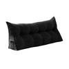 Headboard Triangular Pillow Back Support Headboard Cushion with Side Pocket Daybed Bolster Cushion with Removable Cover