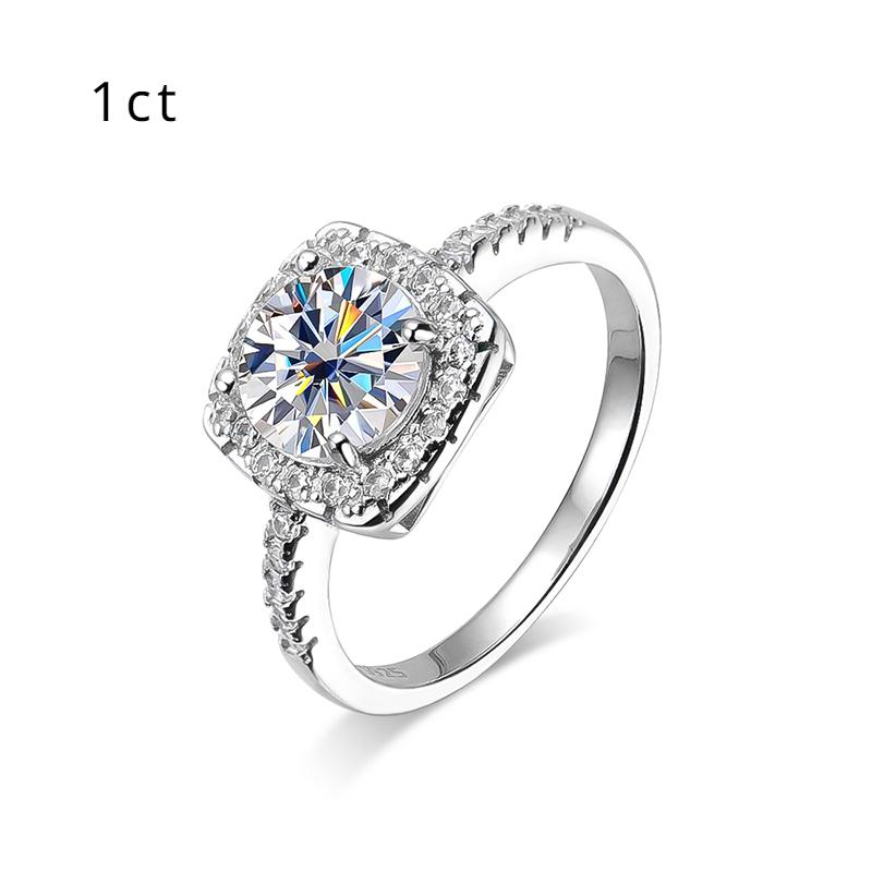 9mm 3ct D Color GRA Moissanite Engagement for Women Colorless Rond Cut Sparkling Solitaire Bridel Set 925 Silver Platinum