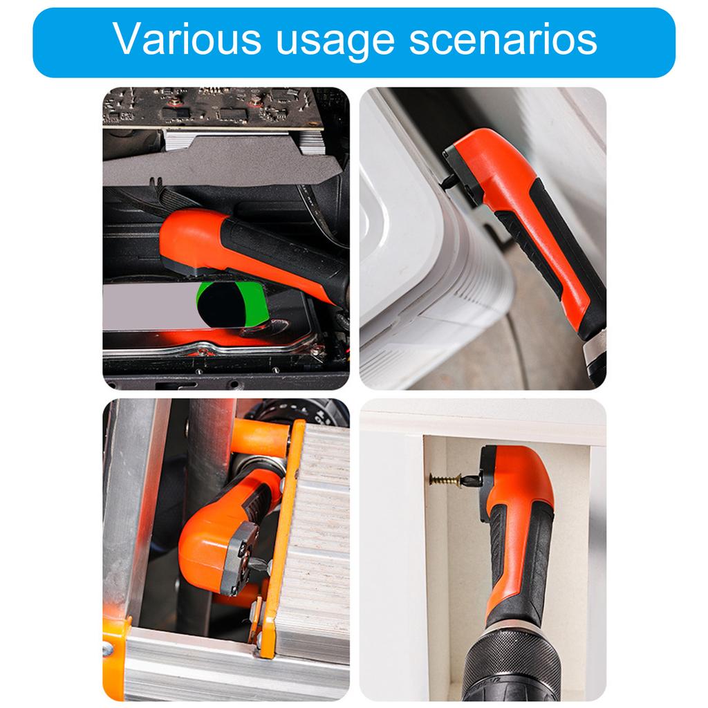 Heavy Duty 90 Degree Turning Screwdriver Joint Electric Drill Corner Attachment Extension Socket Screwdriver Head Tool