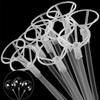 Sticks For Balloons 10 Pieces Flexible Assembly Holder Party Balloon Stand With Cups For Men Women Teens Kid Boys Girls Children