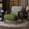 Scaun Sofă din Lemn Masiv Stil Retro Francez pentru Sufragerie, Dormitor sau Balcon - Ședere Confortabilă, Casual pentru Una sau Mai Multe Persoane