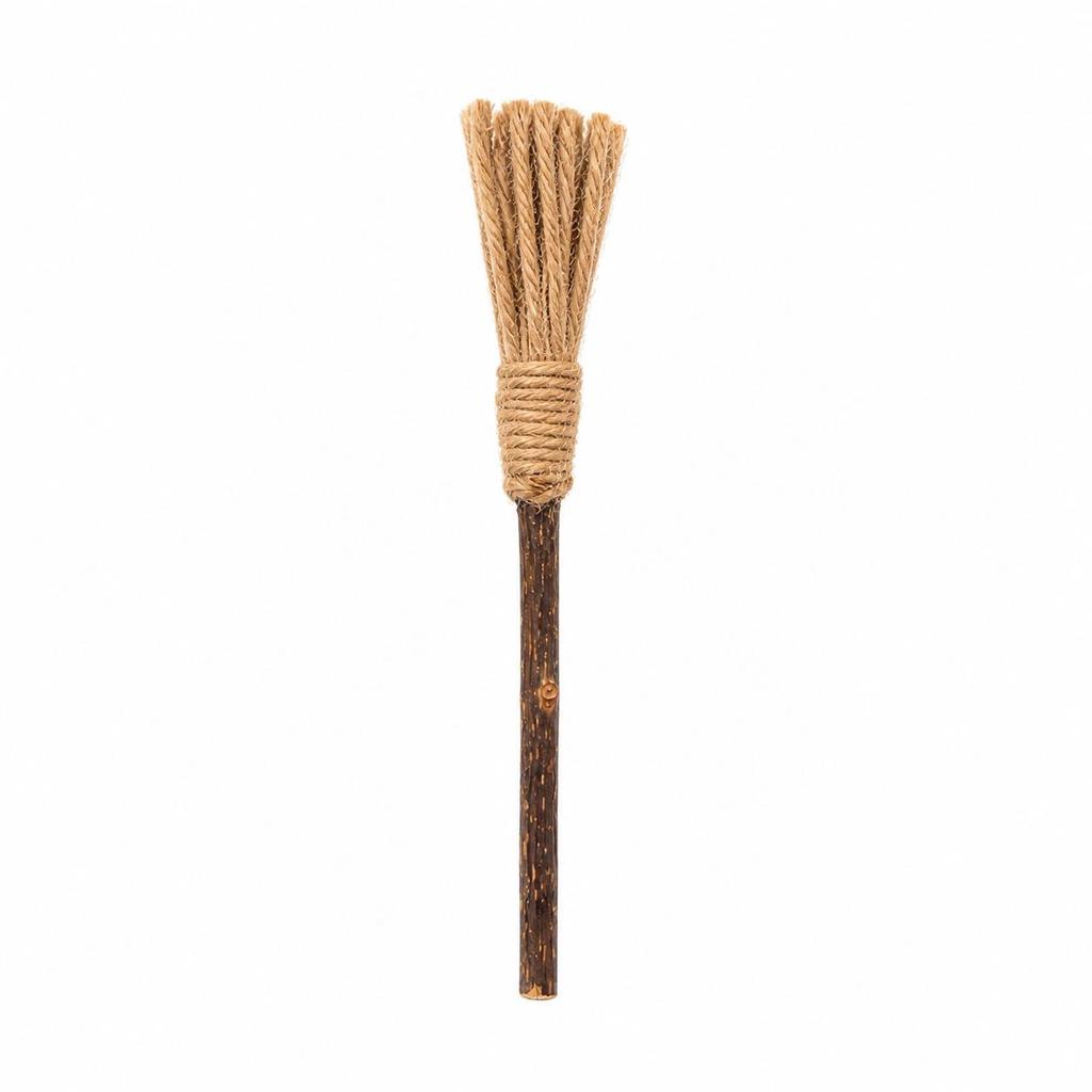 Natural Wood Catnip Toy with Gall Nut and Raffia Sisal for Teeth Cleaning and Teasing