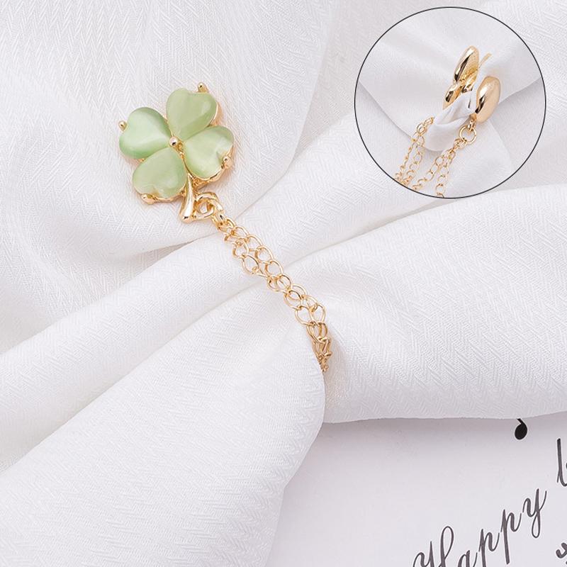 2Pcs Multi-Function Magnetic Clothing Clip With Chain Metal Buttons Clip Clothes Scarf Trouser Legs Cuff Fixing Magnet Pin