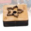 Flower Leather Cutting Die Wooden Base Steel Blade Multifunctional Leather Die Cutter for Crafts Decors