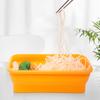 Silicone Foldable Lunch Box Collapsible Food Storage Container Bento BPA Free Microwavable Portable Picnic Rectangle Box
