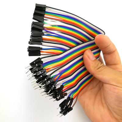 10cm 20CM 30CM 40 Pin Jumper hat teli dişi erkek Jumper tel eklektik kablo kordonu DIY için
