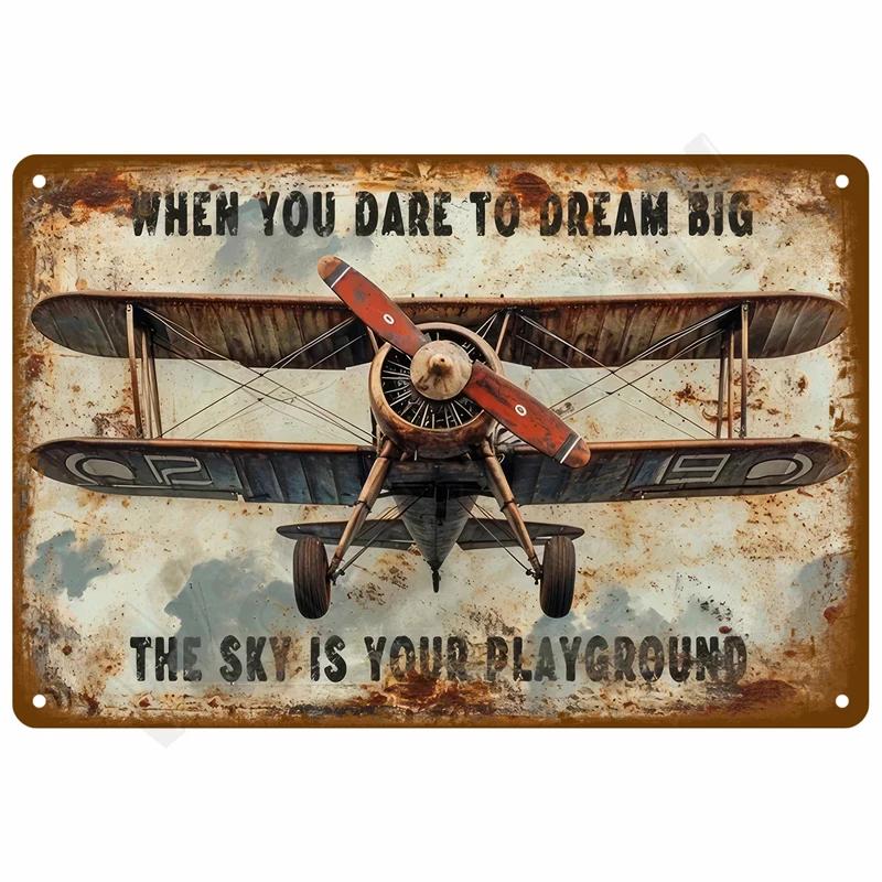 Bedroom Metal Signs Retro Metal Plate Posters Wall Art Mural Vintage Room Decoration Home Decor Items Tin Signs Aesthetic Men