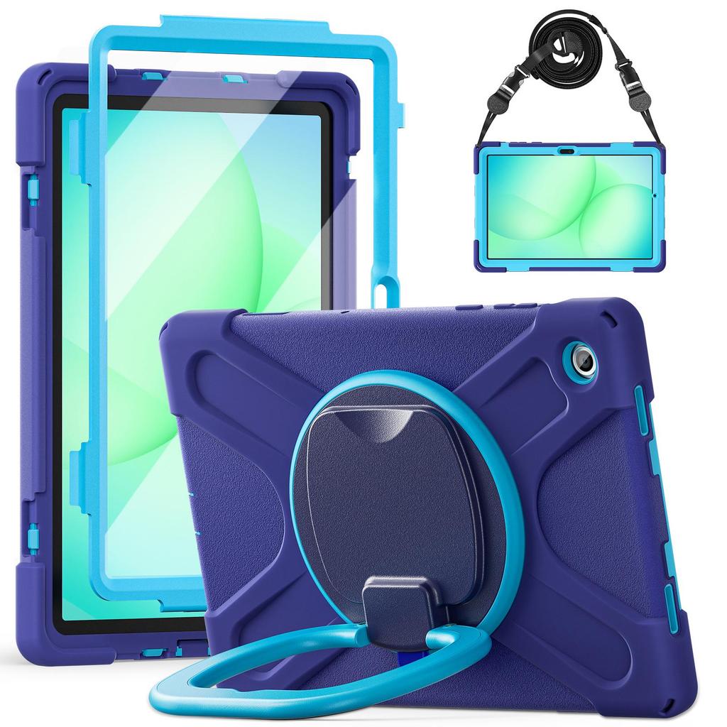 Samsung A11 Plus/X230 Tablet Protective Case with Silicone PC Stand, 8.7" Shell