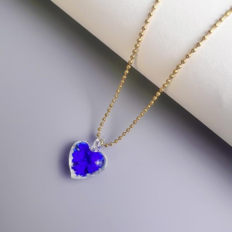 Heart Pendant Necklace Heart Pendant Collarbone Chain Small Heart Pendant Choker