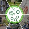 595 Piece Air Conditioning O Gasket Kit, 36 Size Green Rubber O Gasket Set with Size References In Storage Case for Repair Use and Maintenance