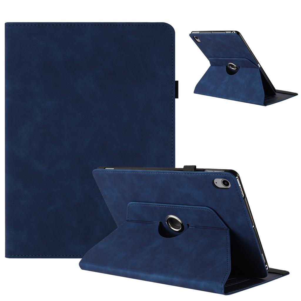For iPad (2025)/10.9 (2022) Case Rotating Stand Solid Color PU Leather Tablet Cover