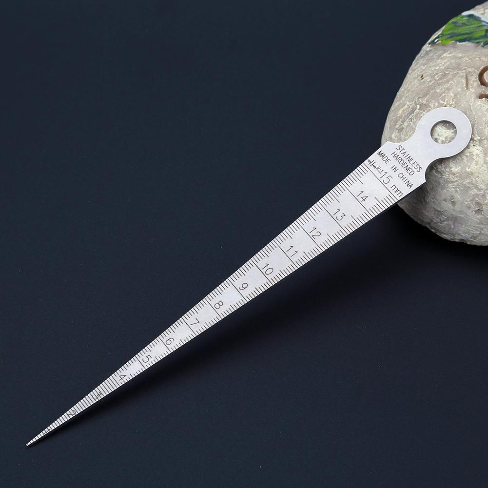 💰Kaufe 1-15mm Edelstahl Taper Gauge Fühler Gap Loch Öffnung ...