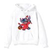 Halloween Stitch Pattern Hoodies Cute Cartoon Disney Sweatshirts Pocket Clothing Daily Men Hoodies Autumn Winter Pullover Tops