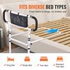 Bed Rails for Elderly Adults, 180° Foldable Bed Assist Rails for Seniors, 450LBS Loading Bed Side Rails Bed Cane with 4-Level Adjustable Handle,