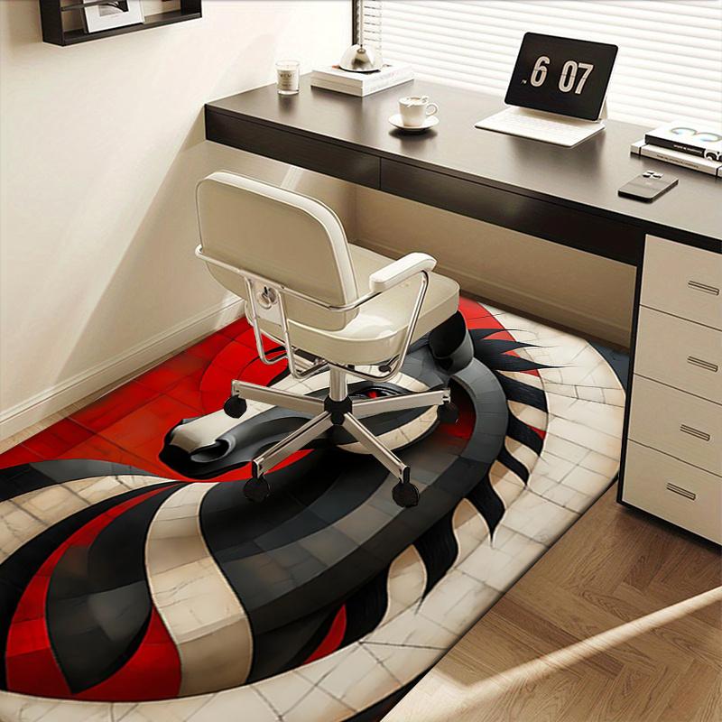 Black Horse Theme Office Carpet Chair Mat: Large Size, Home Decor Rug for Sofa and Floor, Perfect Gi