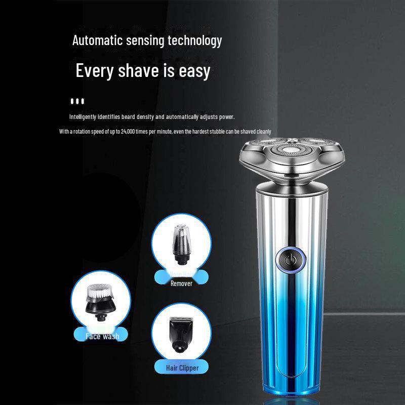 Rechargeable Multifunctional Waterproof Electric Beard Shaver