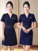 Plus Size Beauty Salon Technician Uniform - Autumn/Winter Slimming Style for Women