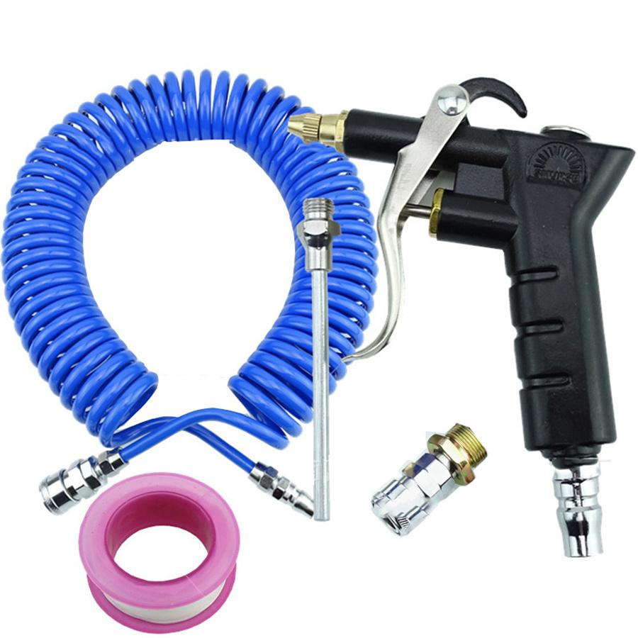 

Newest Hose Air Duster Blow Gun Kit Splices into Air Tank Pneumatic Gun Blue