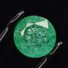 Certified Natural GREEN Emerald 40.85 Ct Brilliant Round Cut Loose Gemstone