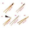 Set of 2 Bamboo Tongs Wood Utensils Bamboo Serving Tool Food Tongs Tea Utensils Suitable for Salads and Snacks