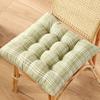 Plaid Square Chaircushion with Ties Floorcushion Seatcushion Pad Indoor Outdoor Dining Garden Patio Cushion Home Office 40x40