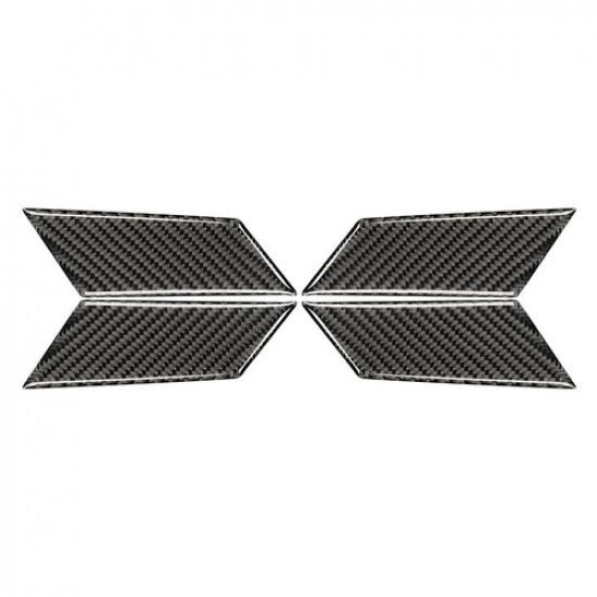 4Pcs Carbon Fiber Car Interior Door Handle Bowl Cover for Porsche Macan 2014-21