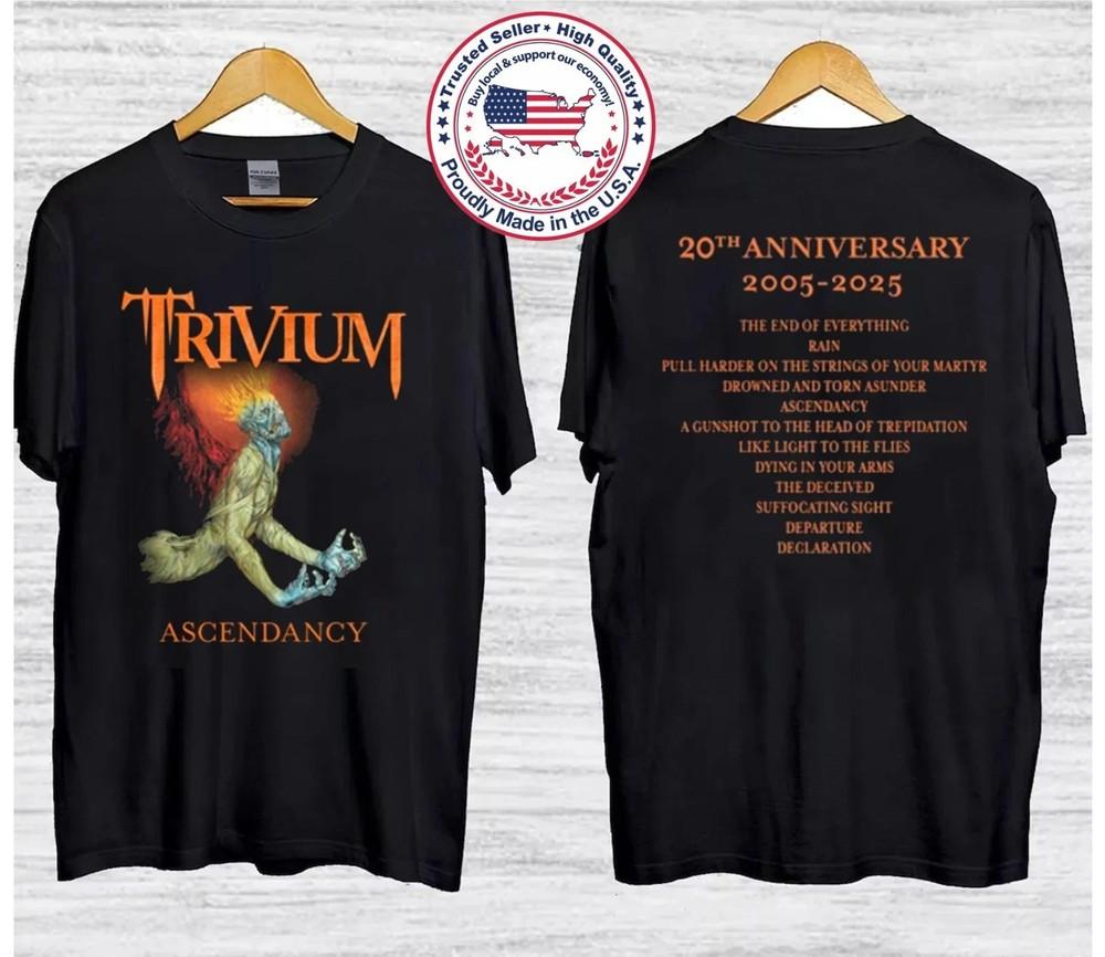 30%  Trivium Band Ascendancy 20th Anniversary 2005-2025 T-Shirt Unisex T-Shirt L