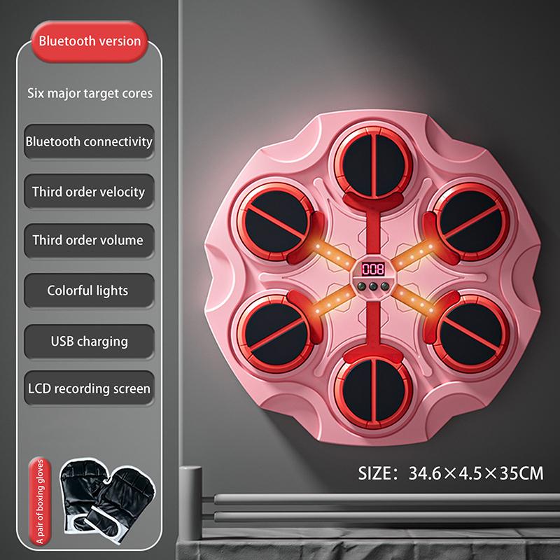 Intelligente Boxmaschine Heim Musik Wandziel Trainer Mit Handschuhen Dekompression Mit Bluetoothspielen Spielzeug Kinder Und Erwachsene