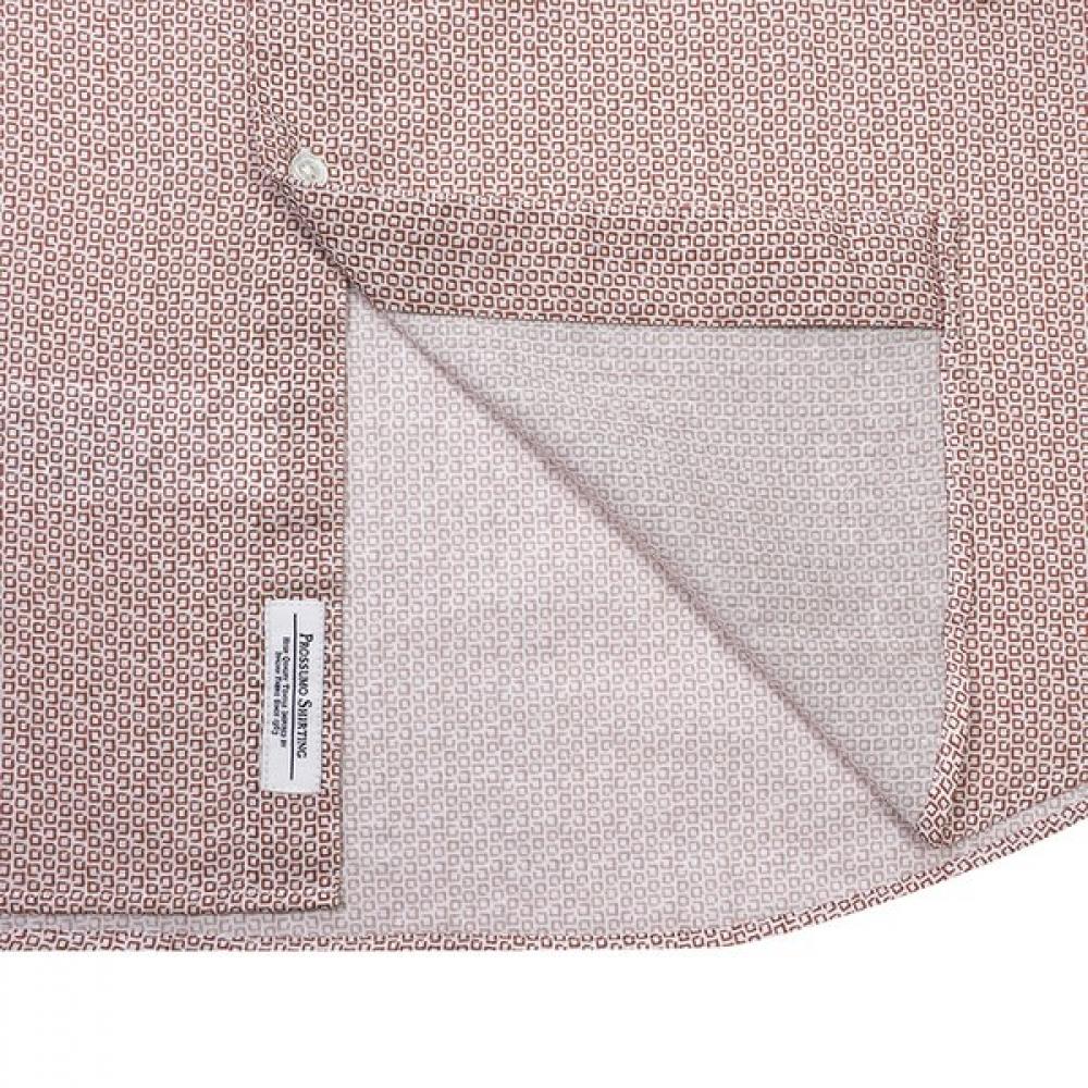 Vanbrough Luxurious Linen Blend Square Print Classic Shirt Bossg1071 Bw