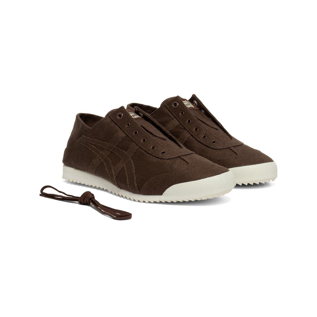 Onitsuka Tiger Mexico 66 Sd Paraty Fabric Fashion Classic Comfortable Lifestyle Casual Shoes Unisex sneaker Dark-Brown 1183C432-200