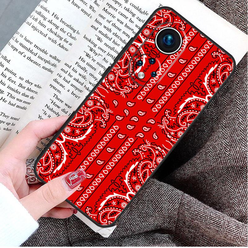 Red Bandana Paisley Case For Honor Magic 5 6 7 8 Pro Honor Win RT X9d X9c X9b X9a X8c X8b 50 70 90 400 200 Lite