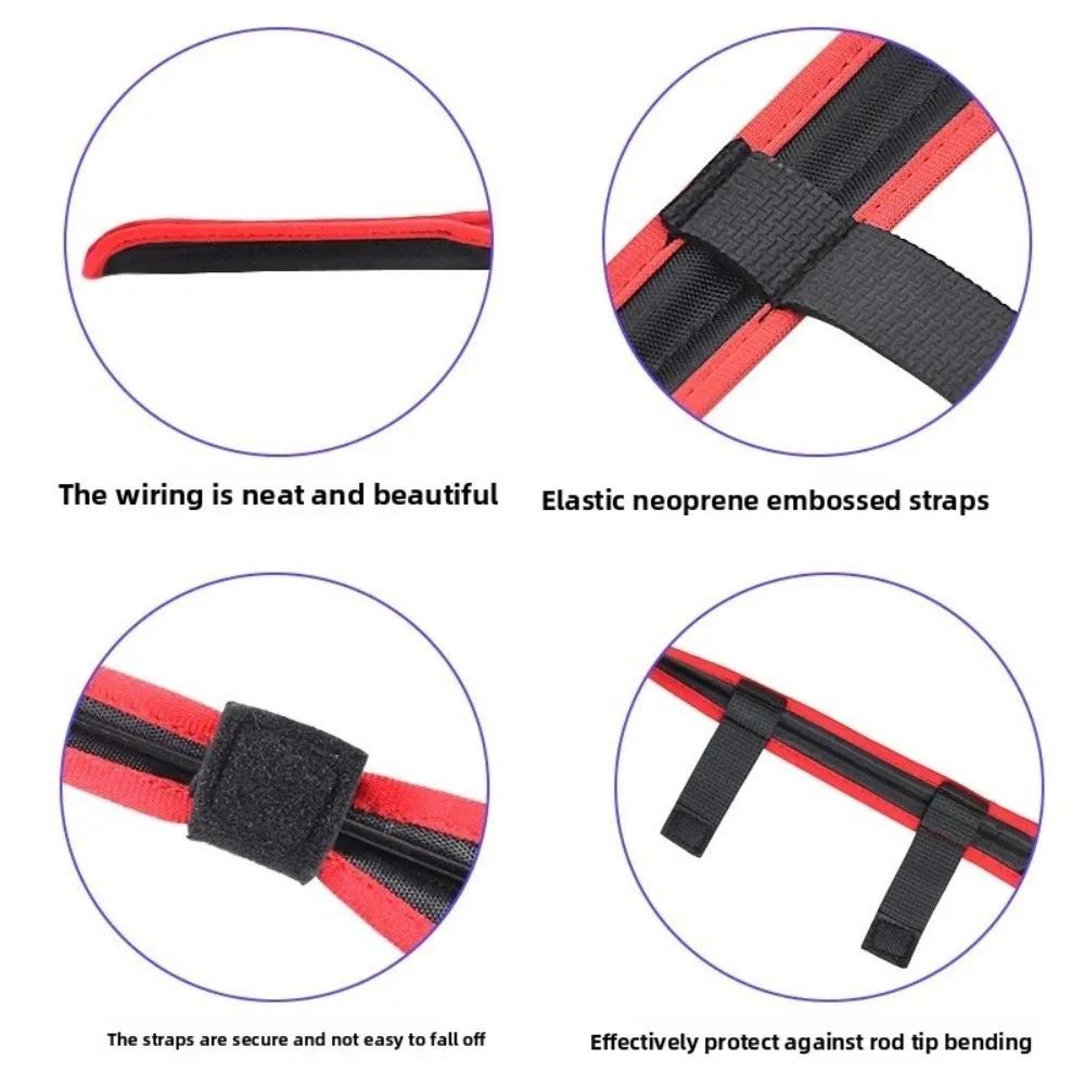 Protector Portable Fishing Rod Tip Cover Foldable Tubes Rod Tip Case Protective Cover Tackle Tubes Outdoor Fishing