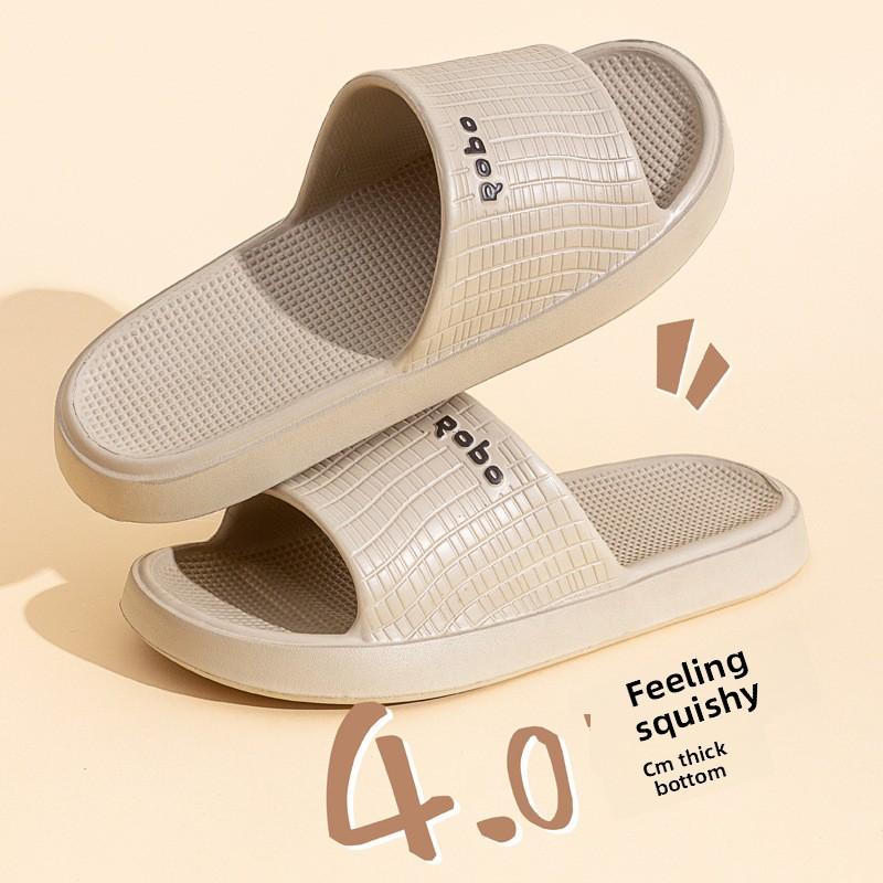 

Тапочки из ЭВА для женщин, новые для использования в помещении и дома, бесшумная ванная комната, ванна, нескользящая мягкая подошва, мужские тапочки для ношения на открытом воздухе 38-39