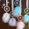 Handmade Mini Dream Catcher Pendant for Bedroom Decor Creative Feather Wind Chimes Dreamcatcher Car Ornaments Original Design