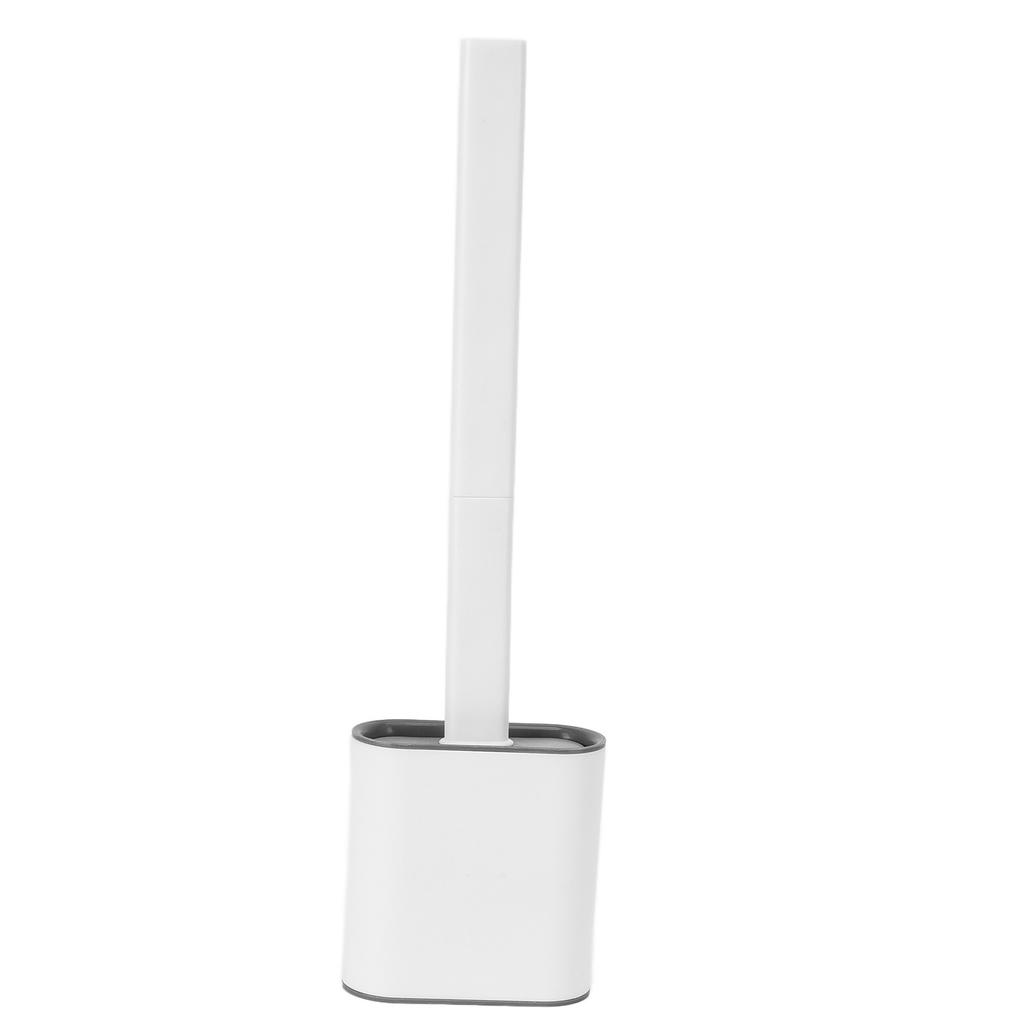 Toilet Brush Detachable Square Handle Bathroom Crevice Cleaning Brushes with Drain BoxWhite