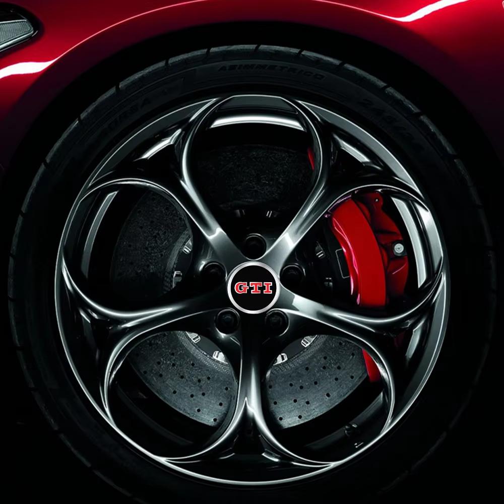 4Pcs Volkswagen Logo Car Wheel Center Hub Caps Badge Sticker For VW GTI Tiguan Jetta Mk6 Scirocco Polo Touran Golf Rline QK1