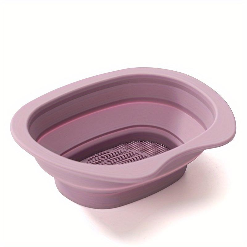 1pc Portable Silicone Makeup Brush Cleaning Mat - Easy To Clean and Convenient To Use - Practical Beauty Cleaning Tools