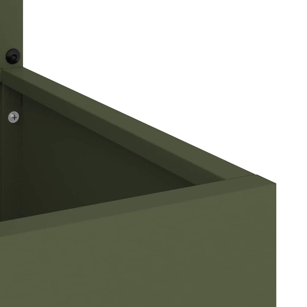 Garden Privacy Screen Canvas Olive Green 32 X 150 Cm