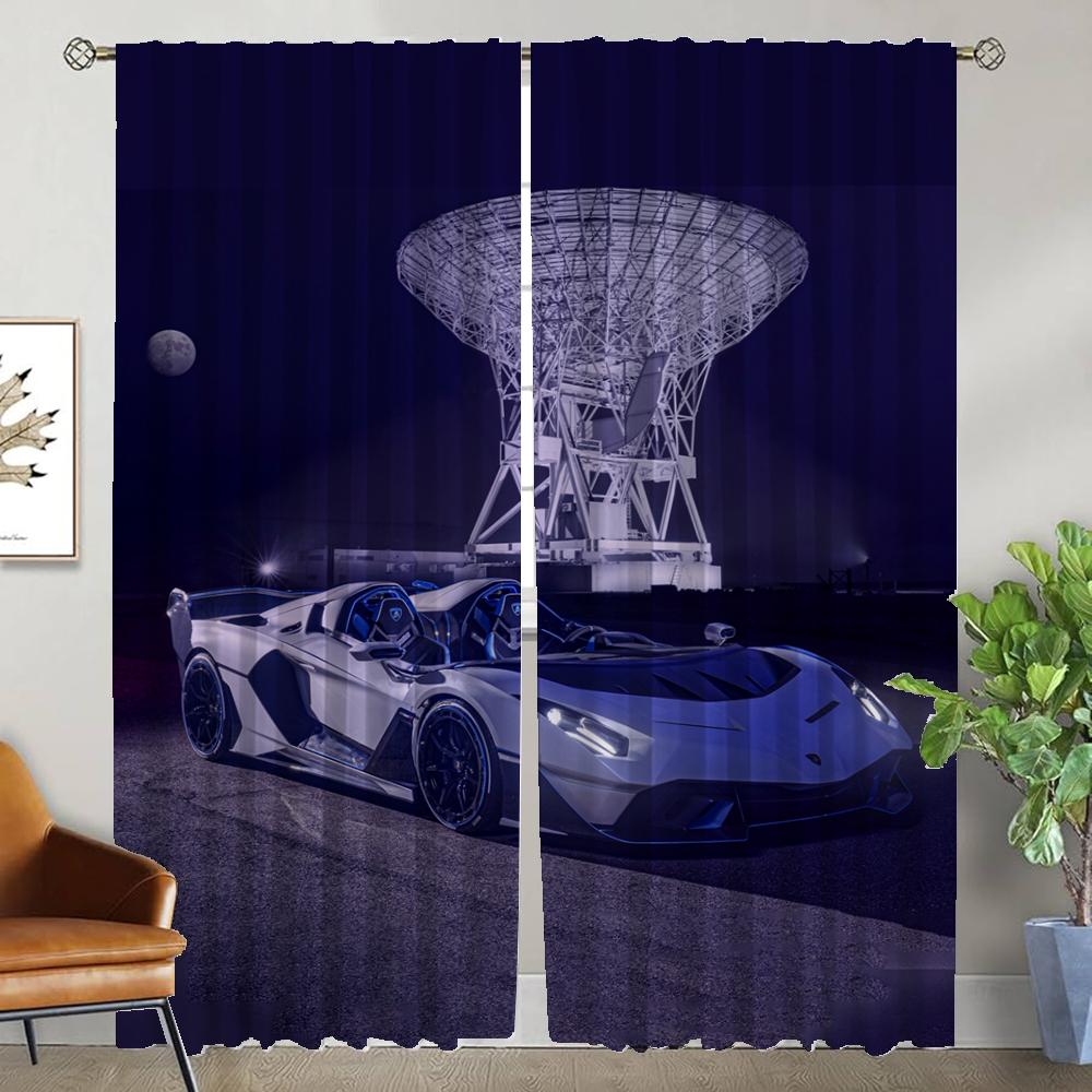 

Шторы от комаров для камеры L-lamborghini Shades Partition Blackout Warning для комнаты 2 Panel Halloween Decoration Living W50xH70cmx2pcs-CL