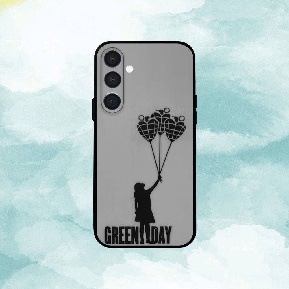 G-Green D-Day Band Phone Case For Samsung  A73,72,71,A52,51,40,41,A22,A32,31,A13, Soft Black Shell