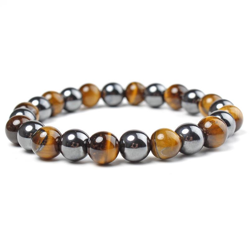 2020 Hot Selling 8mm Magnetic Tiger Eye Beaded Health Bracelet