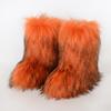 Fashion Luxury Winter Women Long Plush Warm Snow Boots Casual Shoes New Suede Fur Chelsea Ankle Boots Flats Platform Ladies Thick Bottom Fashion Shoes